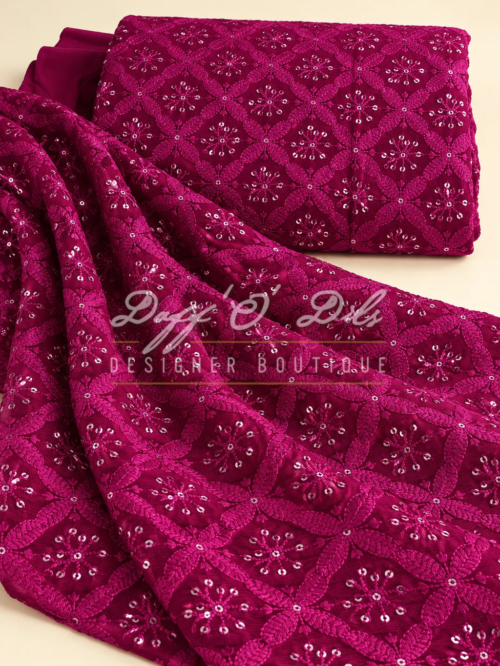 Georgette Viscose Designer Fabric