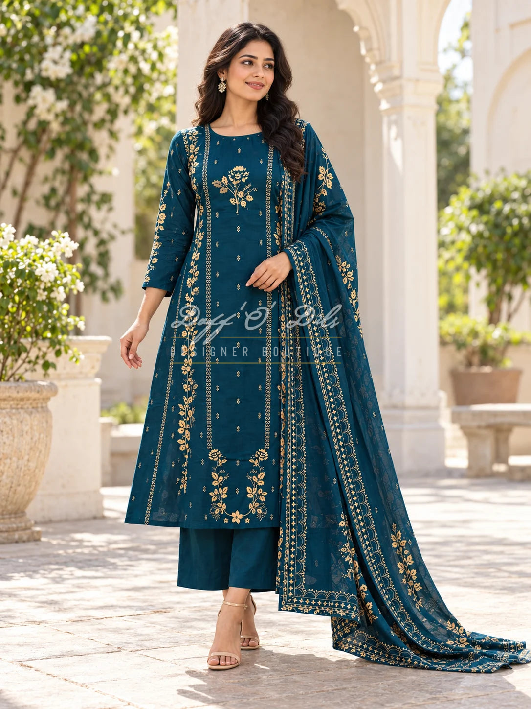 Premium Cotton 3 Piece Suit