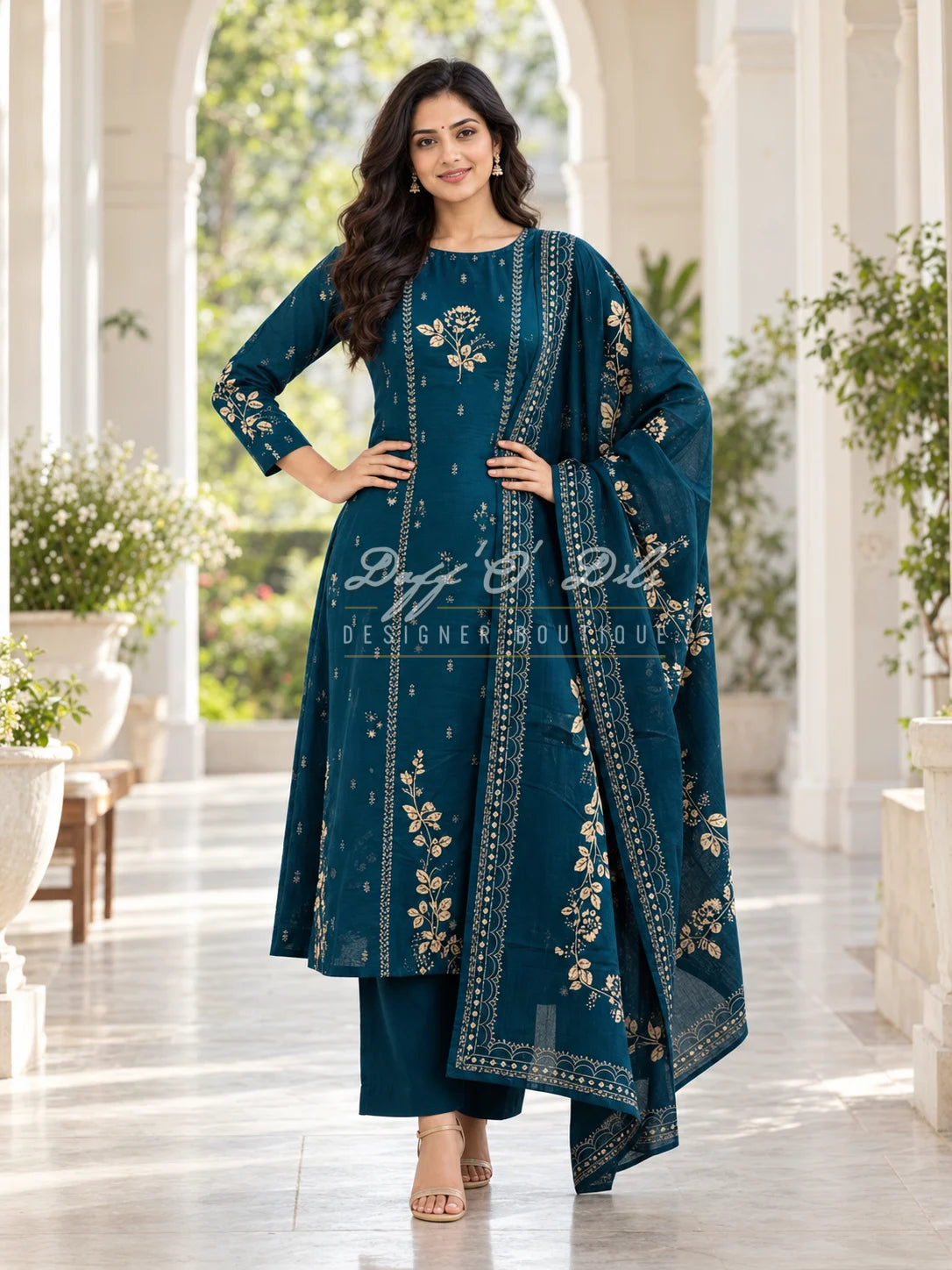 Premium Cotton 3 Piece Suit
