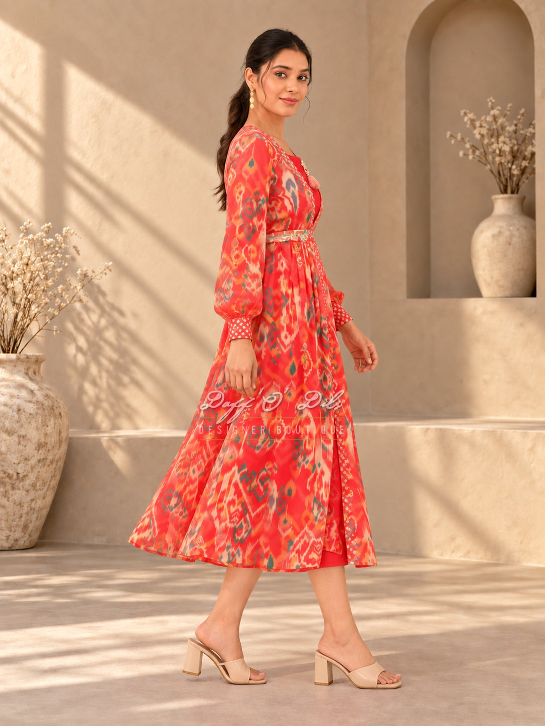 DESIGNER TWO-PIECE GEORGETTE SHRUG SET