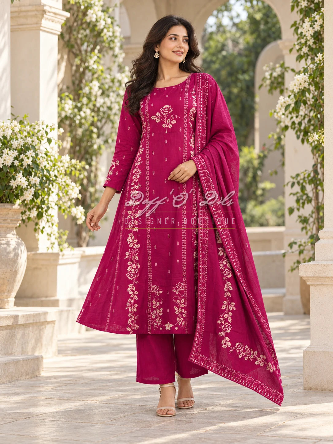 Premium Cotton 3 Piece Suit
