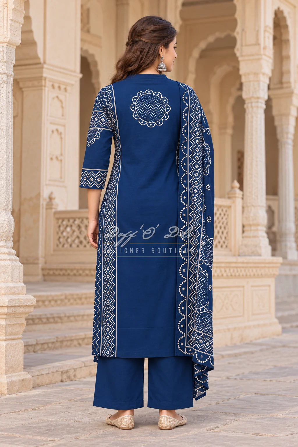 PREMIUM COTTON BANDHEJ SUIT SET