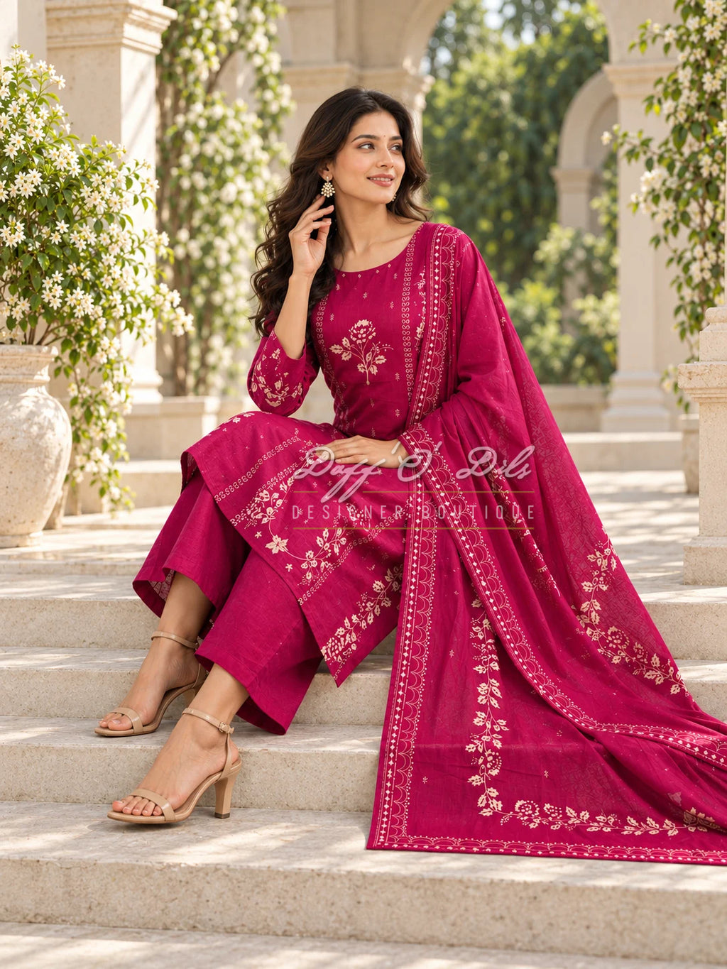 Premium Cotton 3 Piece Suit