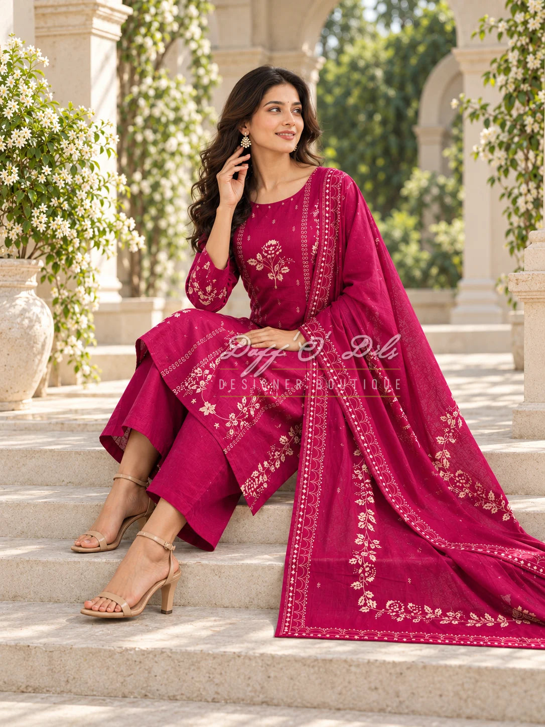 Premium Cotton 3 Piece Suit