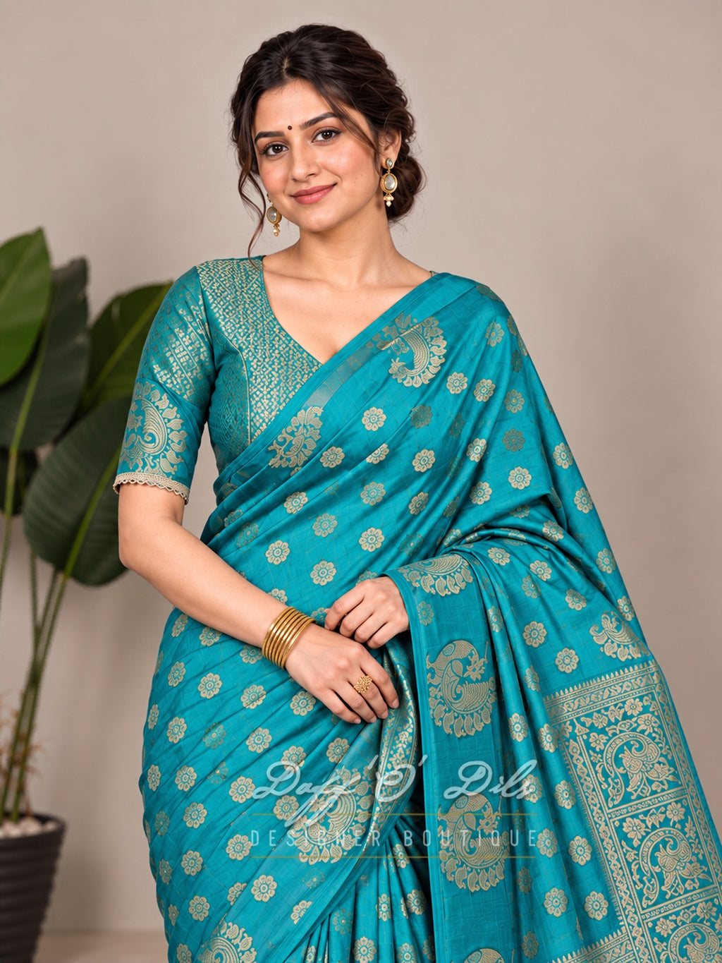 SEMI BANARASI SILK SAREE