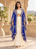 PREMIUM CREPE EMBROIDERED INDO-WESTERN DRESS
