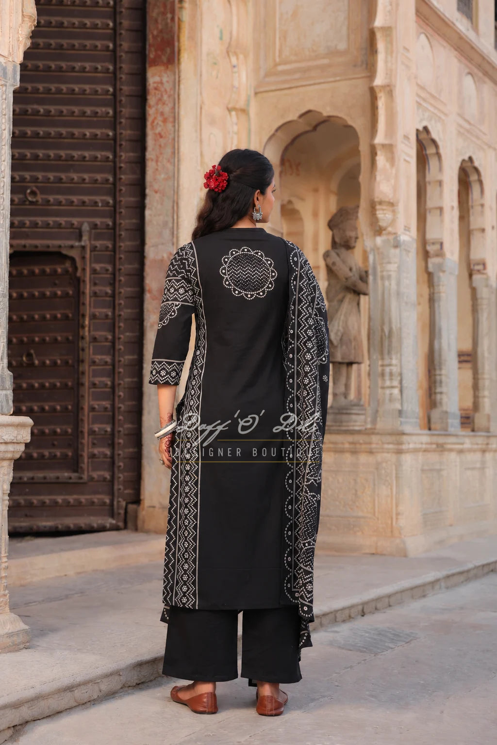 PREMIUM COTTON BANDHEJ SUIT SET