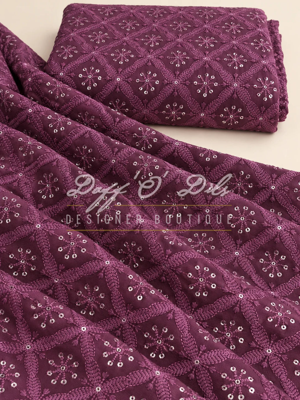 Georgette Viscose Designer Fabric