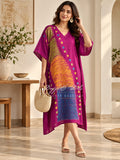 PURE MODAL SILK – HAND SIBORI KAFTAN