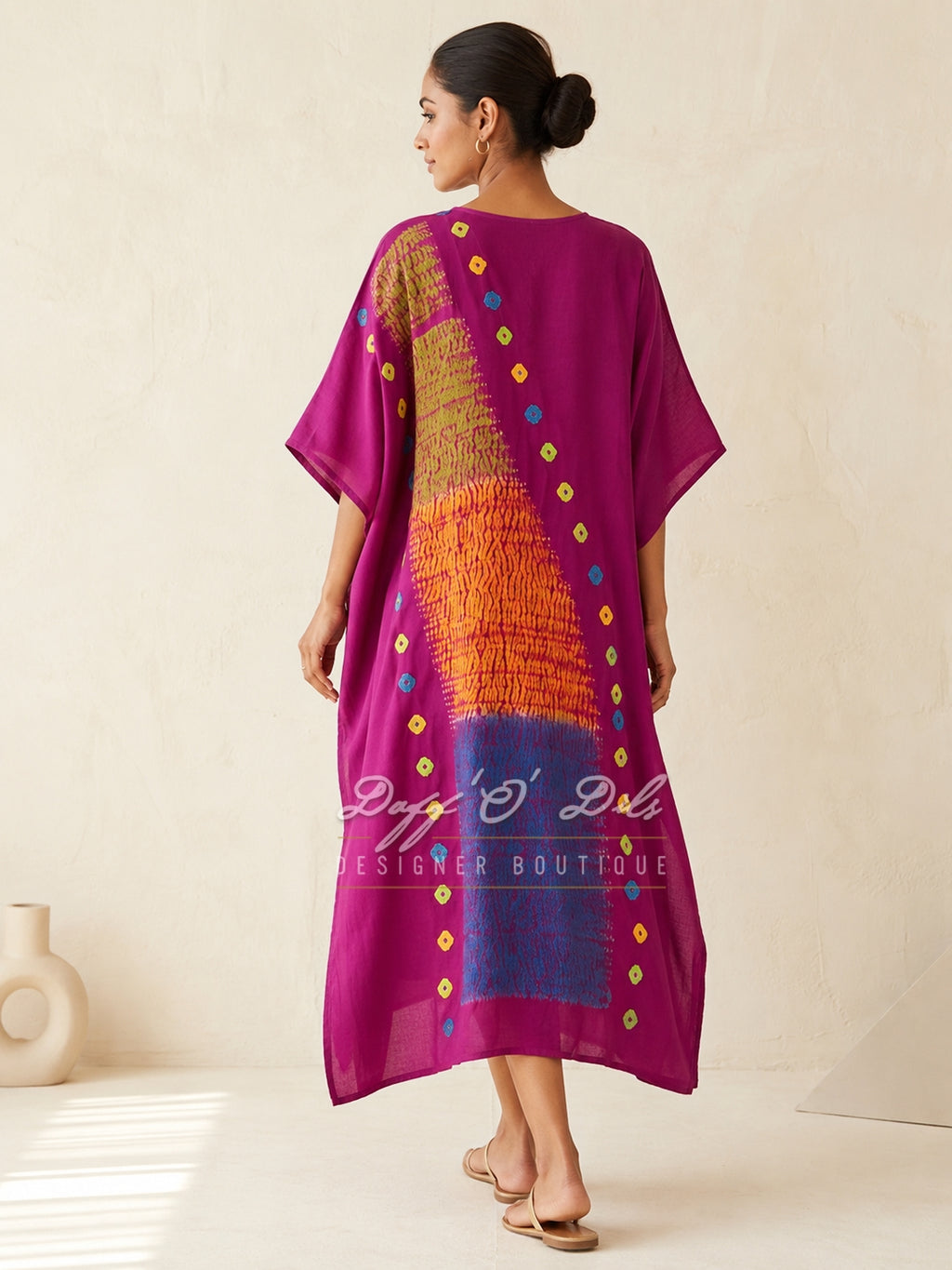 PURE MODAL SILK – HAND SIBORI KAFTAN