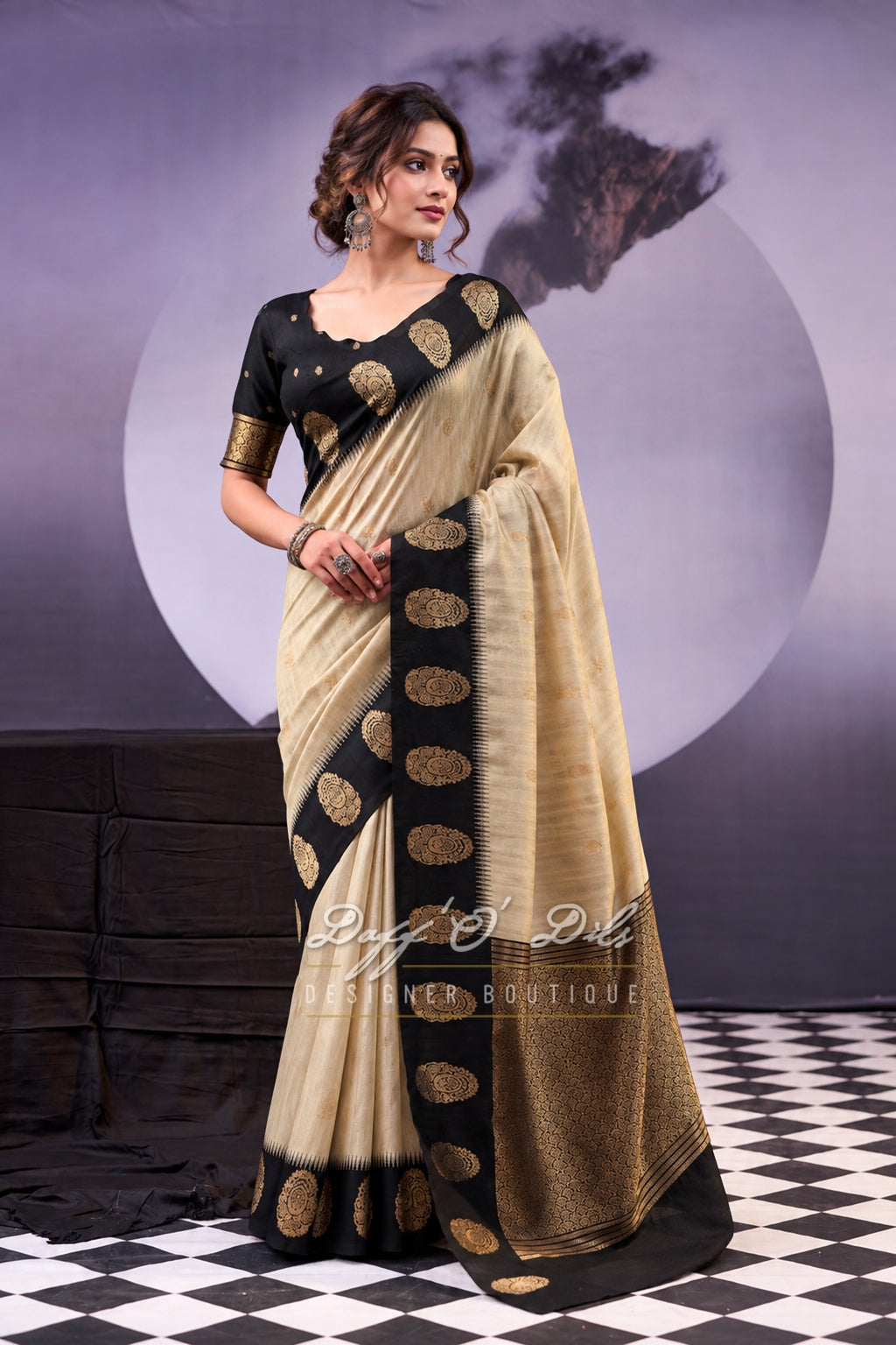 ELEGANT COTTON ZARI WEAVING SAREE