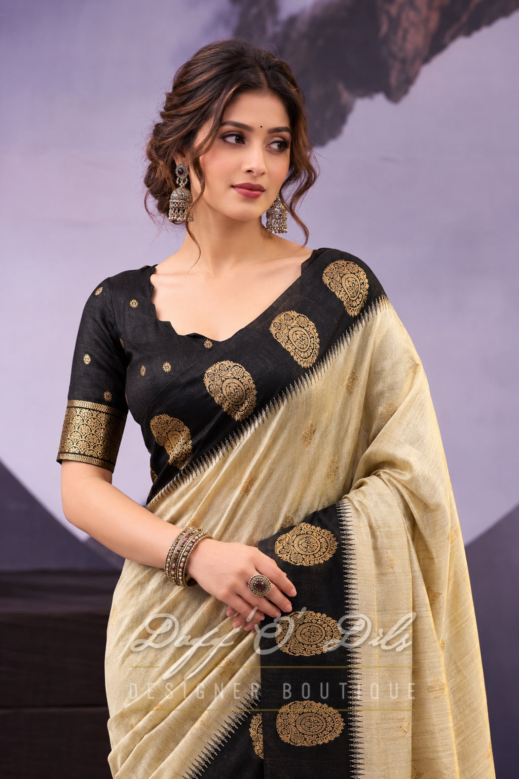 ELEGANT COTTON ZARI WEAVING SAREE